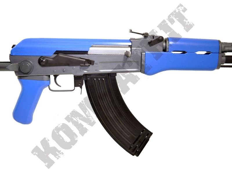 CM028 BB Gun | AK47B Style Electric Airsoft Rifle Two Tone Blue ...