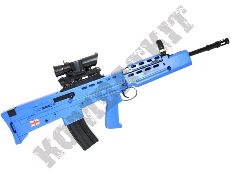L85A1 BB Gun SA80 Spring Airsoft Rifle Black 2 tone | Kombatkit