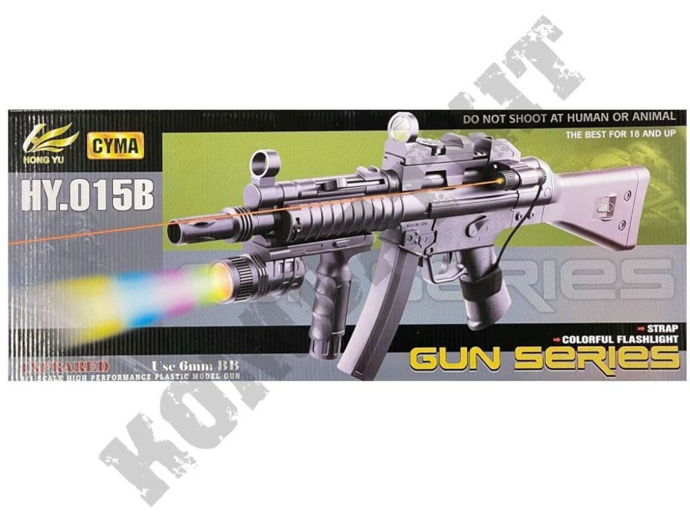 HY015B BB gun MP5 spring airsoft rifle black 2 tone | Kombatkit