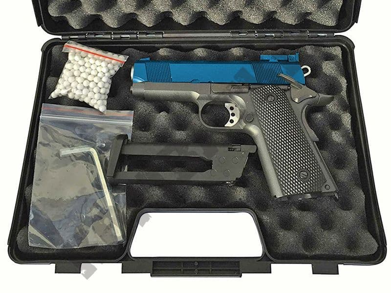 G193 BB Gun | 1911 Compact CO2 Blowback Airsoft Pistol 2 Tone Blue ...