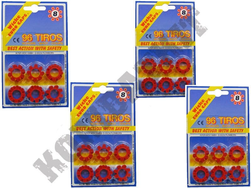 Pétard Pistolet NET TOYS Anneau De Unitions 8 Coups Cartouches De Recharge Ring 726040