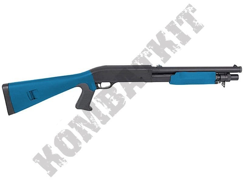 M56C Airsoft Shotgun | Franchi SAS Style Spring BB Gun Black 2 Tone RIF ...