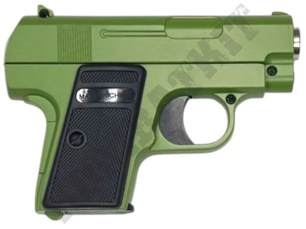 V6 Metal BB Gun Spring Airsoft Pistol Gold 2 Tone | Kombatkit
