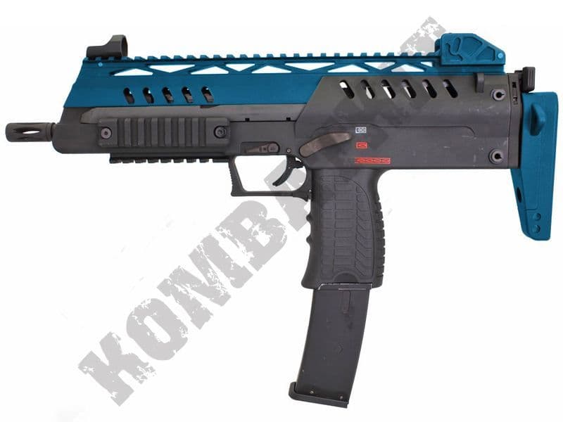 WE SMG8 MP7A1 Gas Airsoft Rifle Black 2 Tone | Kombatkit